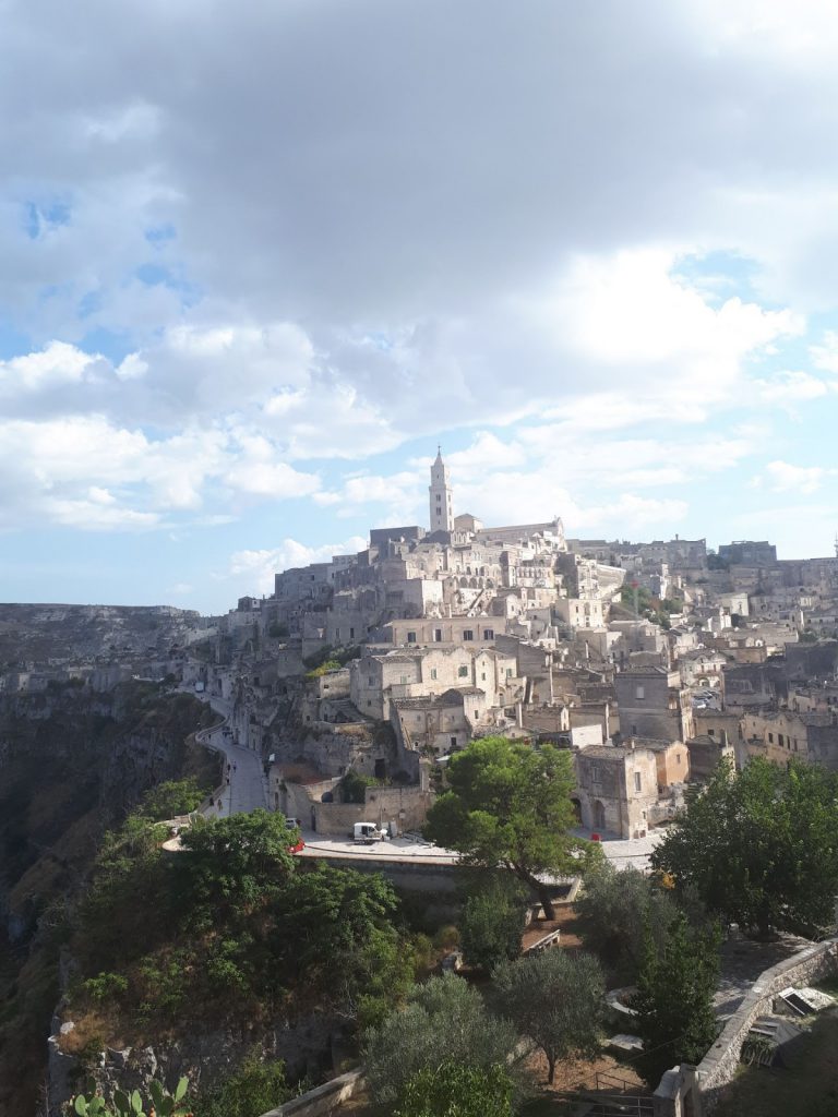 Uitzicht op Matera