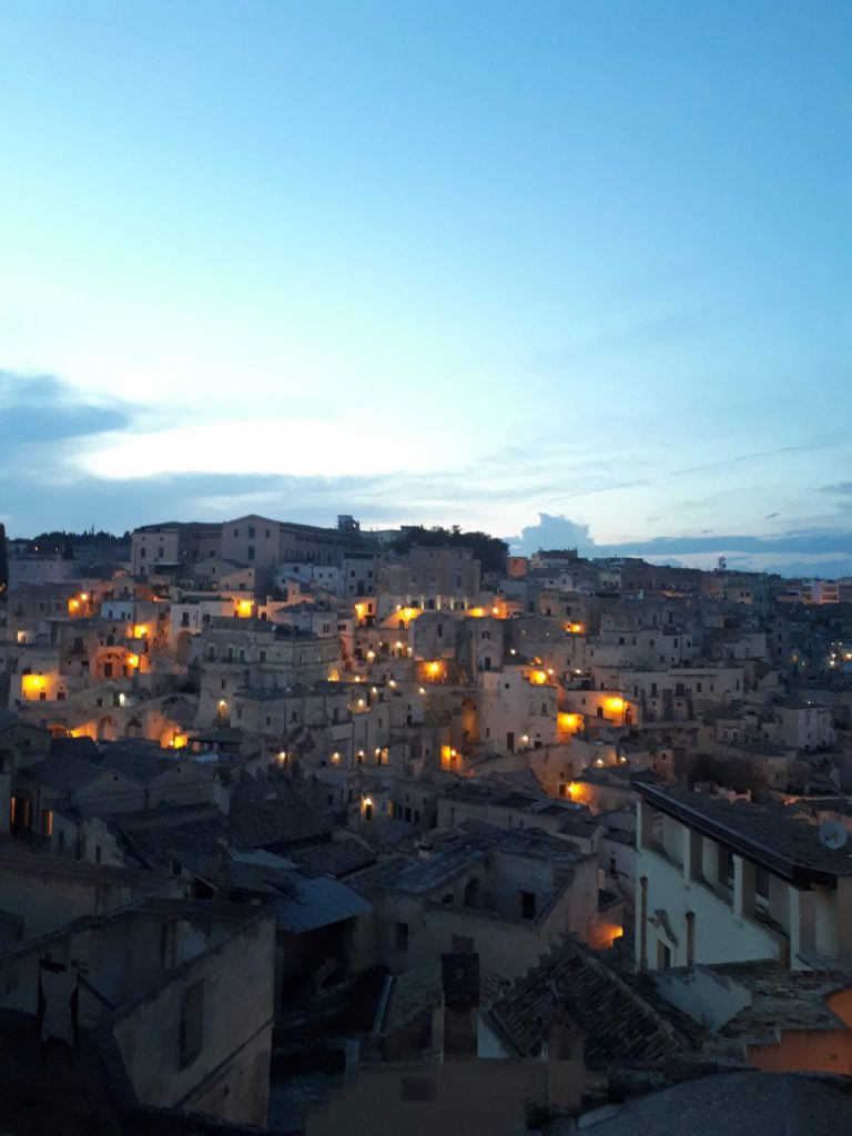 Uitzicht avond Matera