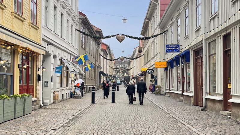 winkelstraat in Haga Göteborg